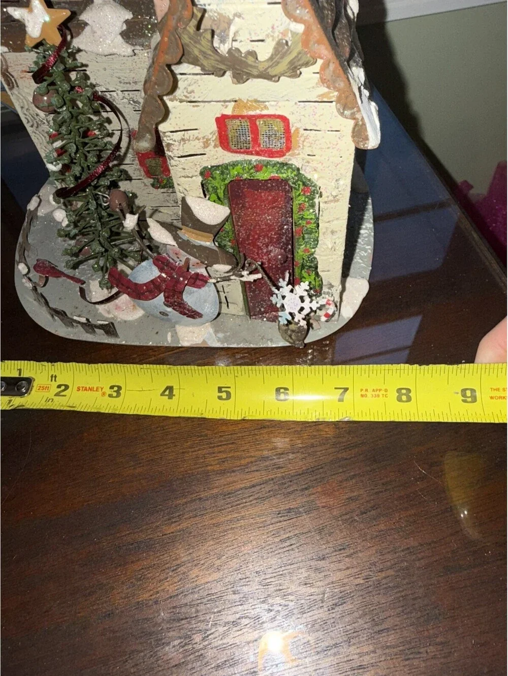 Vintage Metal Tealight Holder Christmas Village House Kohl's Retired